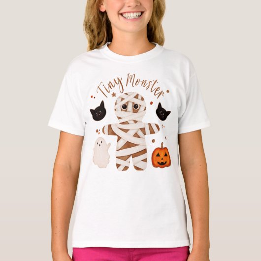 Halloween Mummie Kinder T-Shirt (Voorkant)