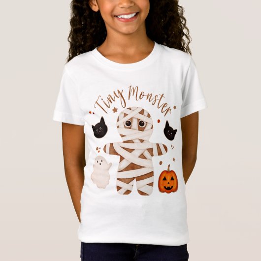 Halloween Mummie Kinder T-Shirt (Voorkant)