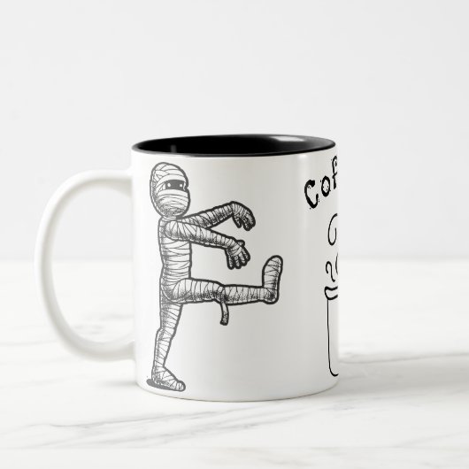 Halloween mummie leuke koffie ☕ Mok (Links)