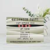 Halloween Mummie Monster Kinder Party Invitation Kaart (Staand voorkant)