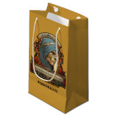 Halloween mummie skelet grappig citaat gepersonali klein cadeauzakje (Voorkant Gekanteld)