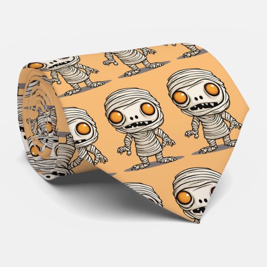 Halloween mummie stropdas, stropdas (Opgerold)