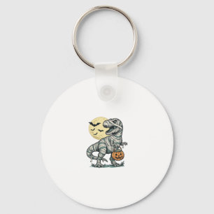 Halloween Mummie T-Rex Snoep Emmer Vintage Vector_ Sleutelhanger