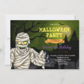 Halloween mummie uitnodiging (Voorkant)
