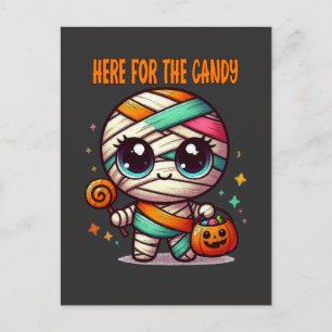 Halloween mummie voor het Snoep Briefkaart