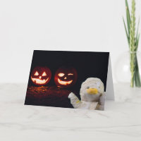Halloween-mummie. Wenskaart
