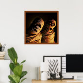 Halloween - Mummies 1 Poster (Thuiskantoor)