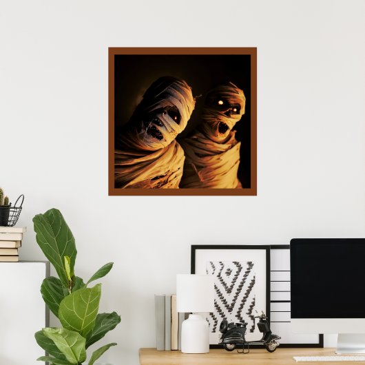 Halloween - Mummies 1 Poster (Thuiskantoor)