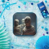 Halloween - Mummies 2 Papieren Bordje (Feest)