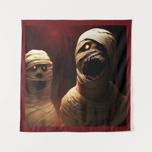 Halloween - Mummies 3 Wandkleed (Voorkant)