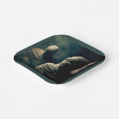 Halloween - Mummies 4 Papieren Bordje (Gebogen)