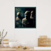 Halloween - Mummies 4 Poster (Keuken)