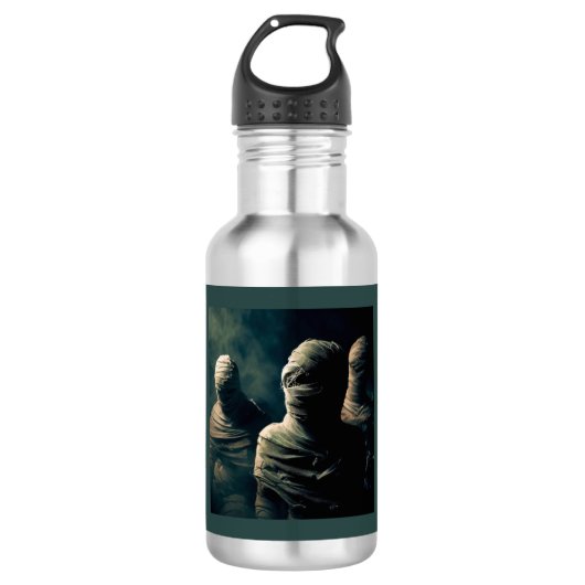 Halloween - Mummies 4 Waterfles (Voorkant)