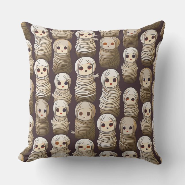 Halloween mummies kussen (Voorkant)