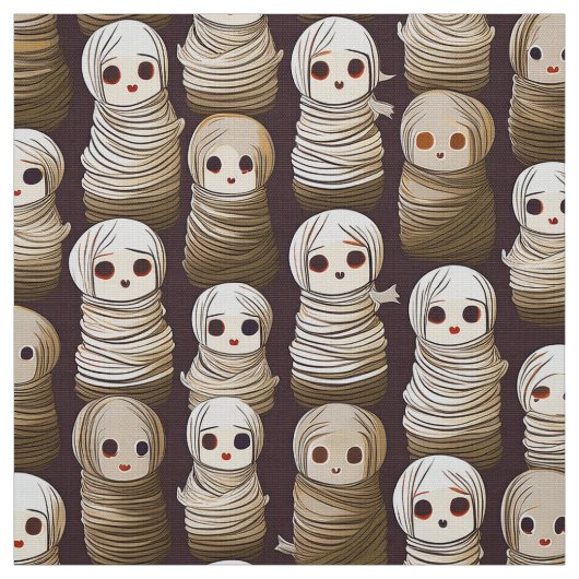 Halloween mummies stof (Swatch)
