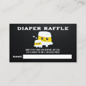 Halloween Mummy Baby Luier Raffle Informatiekaartje (Voorkant)