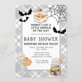 Halloween Mummy Baby shower Uitnodiging