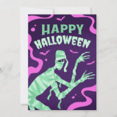 HALLOWEEN MUMMY CARTOON, HAPPY HALLOEEN FEESTDAGENKAART (Voorkant)