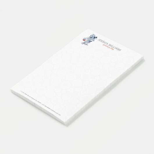 Halloween mummy cartoon illustration post-it® notes (Schuin)