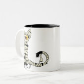 Halloween Mummy Cat Mok (Voorkant links)