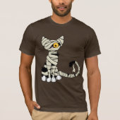 Halloween Mummy Cat T-shirt (Voorkant)