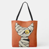 Halloween Mummy Cat Tote Bag (Achterkant)