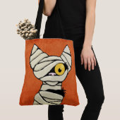 Halloween Mummy Cat Tote Bag (Dichtbij)