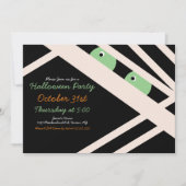 Halloween Mummy Costume Party Invitation Kaart (Voorkant)