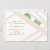 Halloween Mummy Costume Party White Kaart (Voorkant)