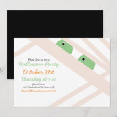 Halloween Mummy Costume Party White Kaart (Voorkant / Achterkant)