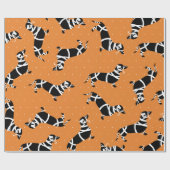 Halloween Mummy Dachshunds Cadeaupapier (Vlak)