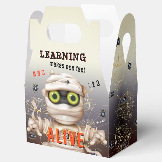 Halloween Mummy Kinder Educatief Bedankdoosjes (Geopend)