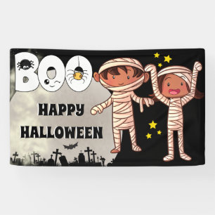 Halloween mummy kinder graveyard boe full moon spandoek
