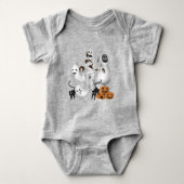 Halloween Mummy met Kitty Cats en Ghost Romper (Voorkant)