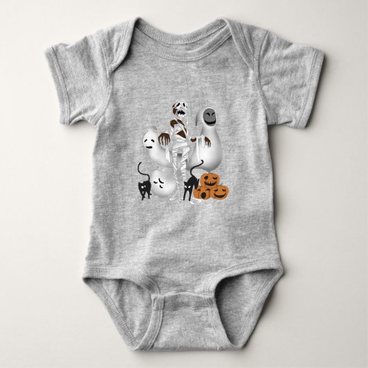 Halloween Mummy met Kitty Cats en Ghost Romper (Voorkant)