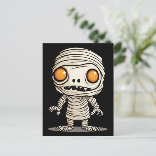 Halloween Mummy Model Briefkaart (Staand voorkant)