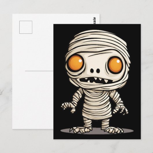 Halloween Mummy Model Briefkaart (Voorkant / Achterkant)
