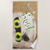 Halloween Mummy Monster Peek A Boo Strandlaken (Voorkant)