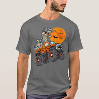 Halloween Mummy Monster Truck Boys T-shirt