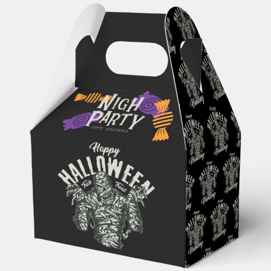 Halloween Mummy Night Party Snoep Box Bedankdoosjes (Achterkant)