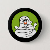 Halloween Mummy Ronde Button 5,7 Cm (Voorkant)