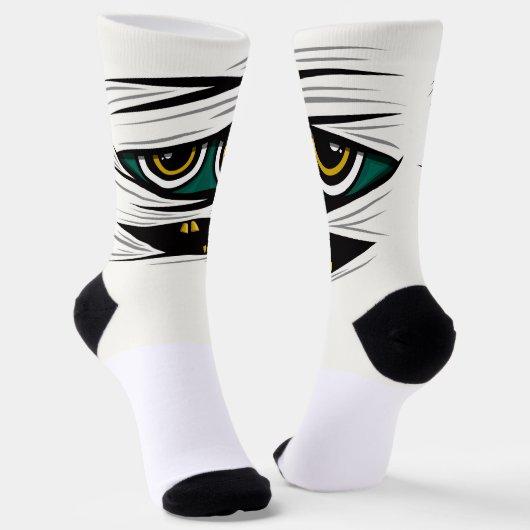 Halloween Mummy Sokken (Gebogen)