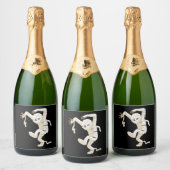 Halloween Mummy Sparkling Wijnetiket (Flessen)