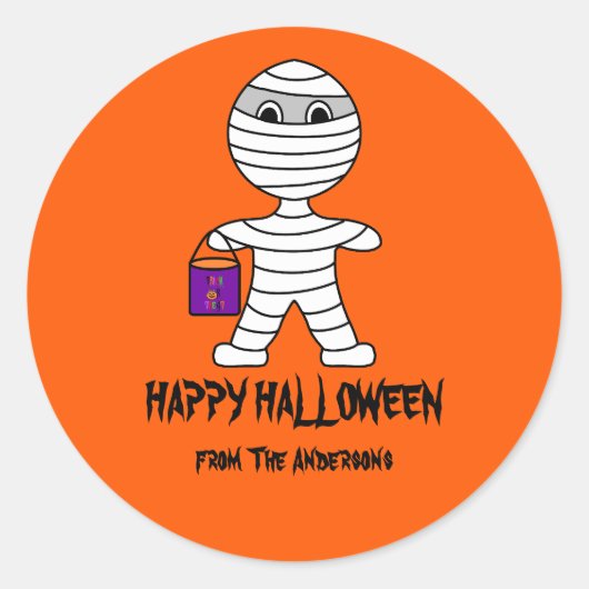 Halloween Mummy Stickers (Voorkant)
