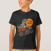 Halloween Mummy T Rex Monster Truck Boys Kinder Te T-shirt (Voorkant)