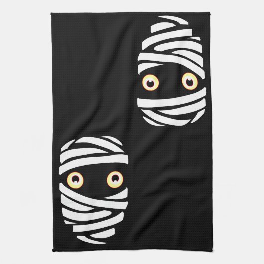 Halloween Mummy Towel BOO Halloween Tea Towels Theedoek (Verticaal)