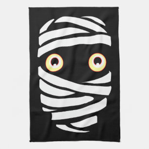 Halloween Mummy Towel BOO Halloween Tea Towels Theedoek