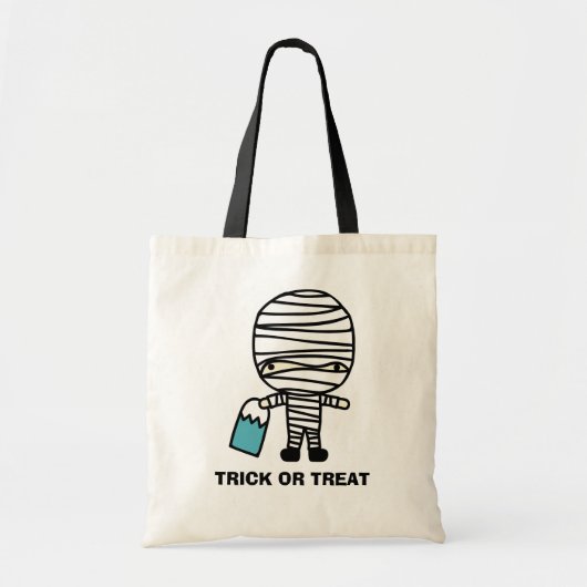 Halloween Mummy Trick or treat Snoep Bag Tote Bag (Voorkant)