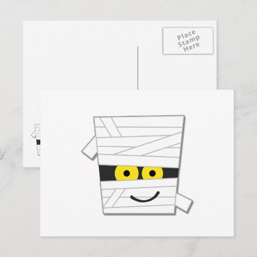 Halloween Mummy Tshirts en Gifts Briefkaart (Voorkant / Achterkant)