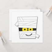 Halloween Mummy Tshirts en Gifts Kaart (Voorkant / Achterkant in situ)